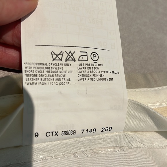 Gucci pants size 32” men ivory beige dress elegant straight 100% rayon viscose - Picture 9 of 11